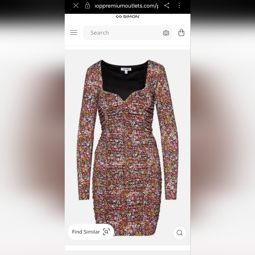 Steve Madden Raven Floral  dress Size 6 - Picture 3 of 6